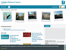 Tablet Screenshot of clemence-isaure.ecollege.haute-garonne.fr