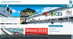 Desktop Screenshot of louisa-paulin.ecollege.haute-garonne.fr